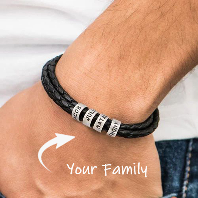 Personalized Name Chic Layered Bracelet in Sterling Silver-YAFEINI Personalized Jewelry