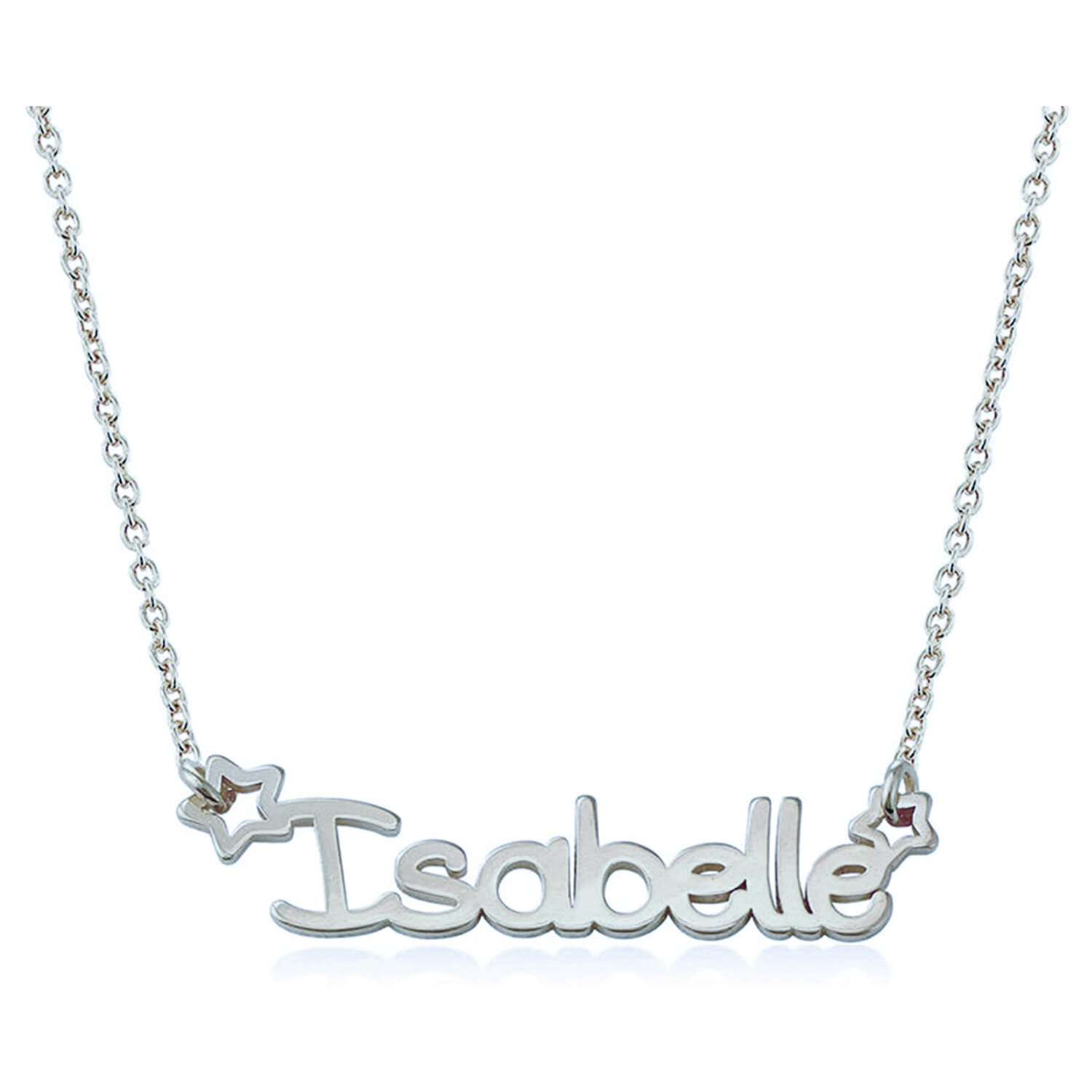 Elegant Personalized Name Heart Pendant Necklace in Sterling Silver-YAFEINI Personalized Jewelry