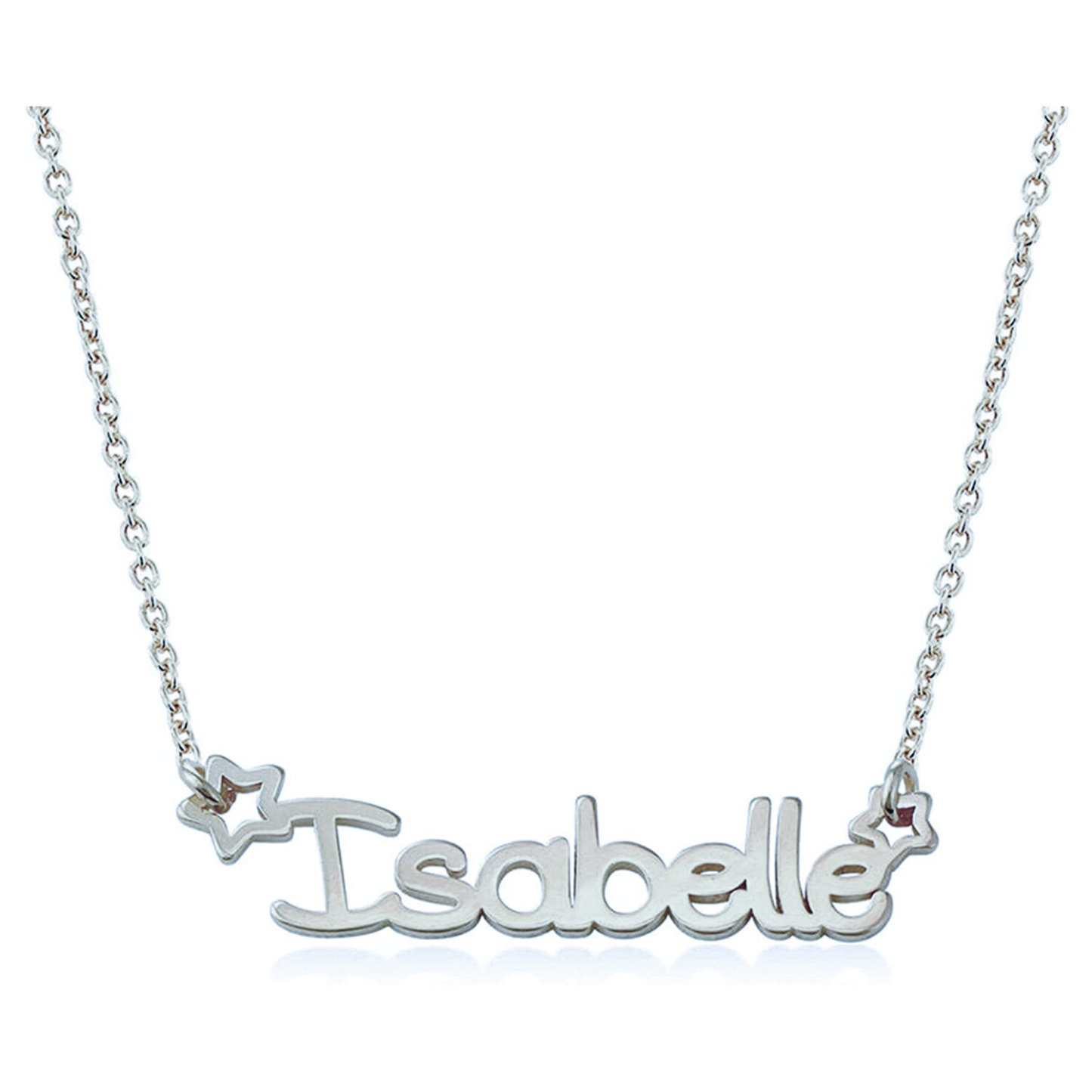 Elegant Personalized Name Heart Pendant Necklace in Sterling Silver-YAFEINI Personalized Jewelry