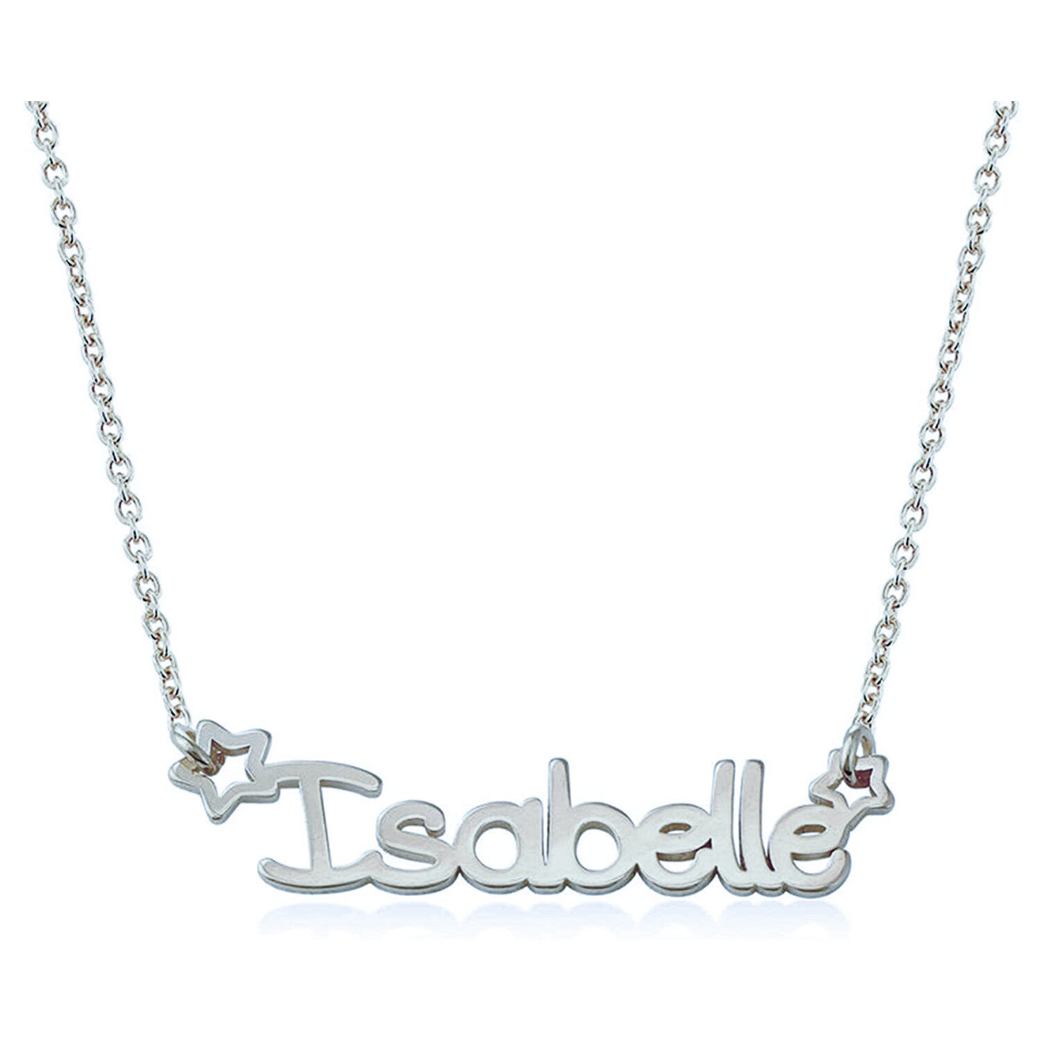 Elegant Personalized Name Heart Pendant Necklace in Sterling Silver-YAFEINI Personalized Jewelry