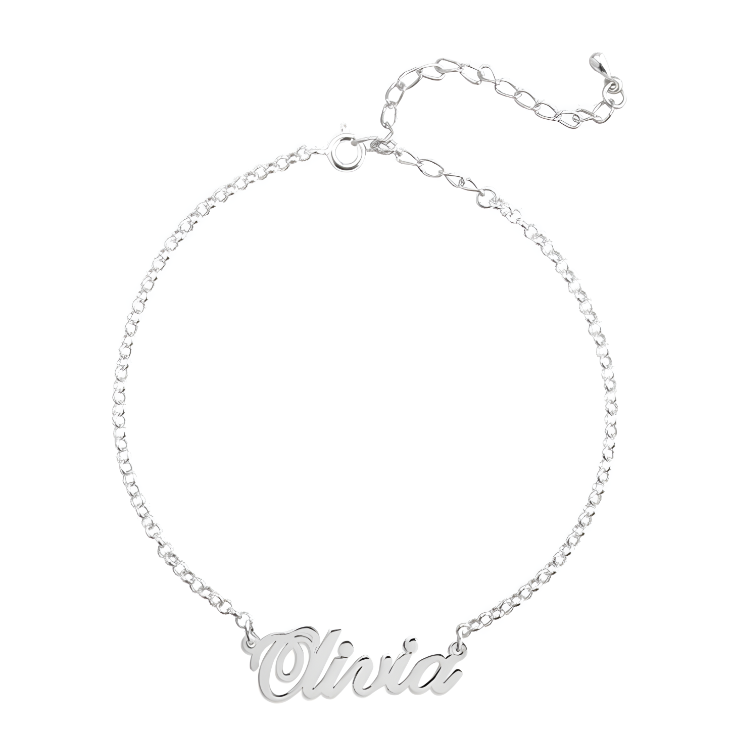 Personalized Name Bracelet in 14K Solid Gold-YAFEINI Personalized Jewelry