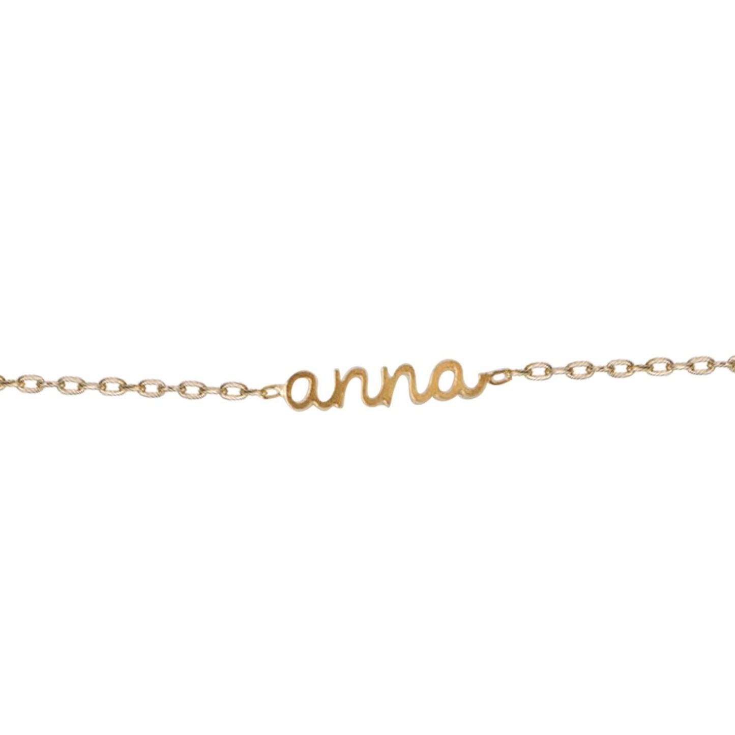 Timeless Name-Engraved Bracelet for Women in 14K Solid Gold-YAFEINI Personalized Jewelry