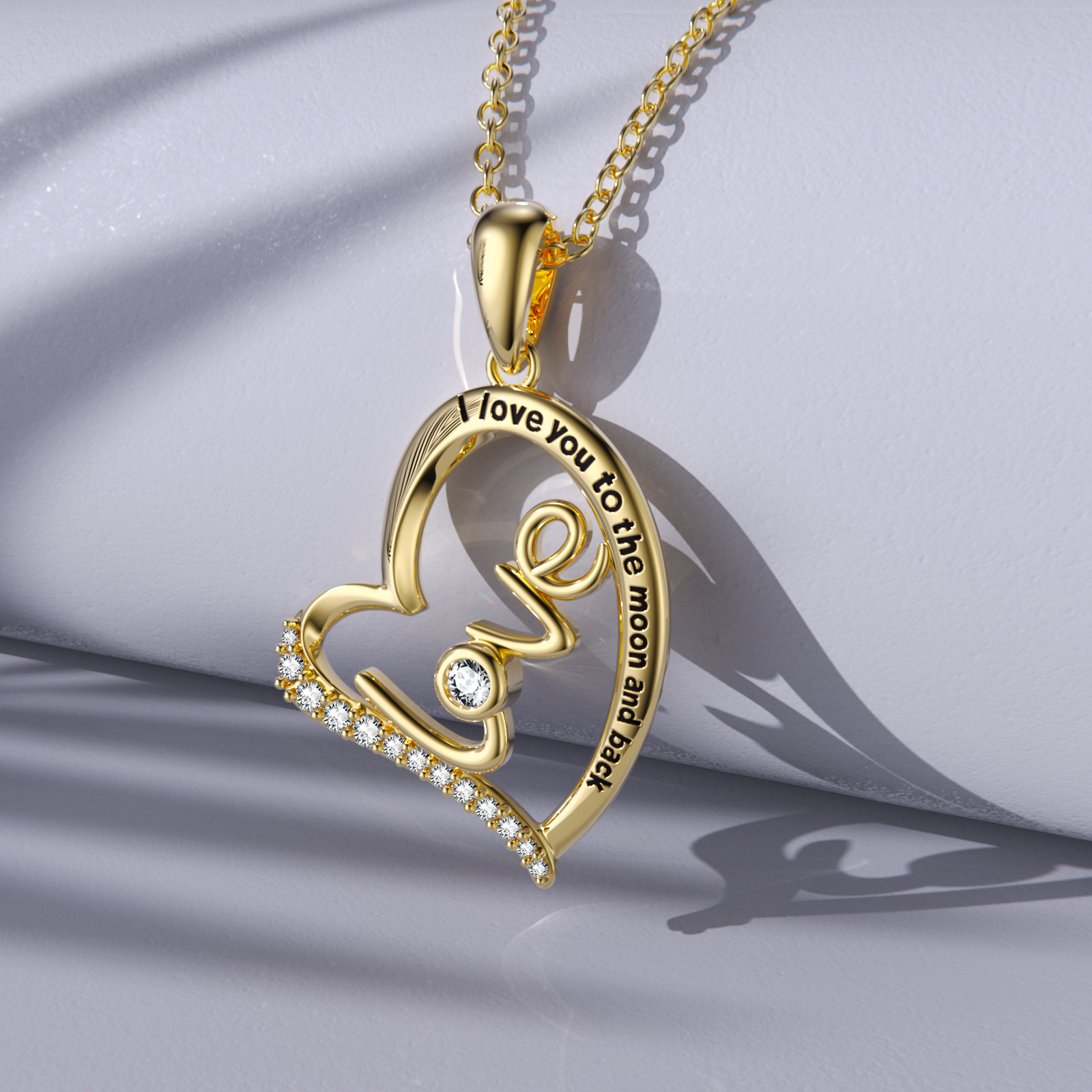 Circular Crystal Birthstone Necklace in Gold Vermeil-YAFEINI Personalized Jewelry