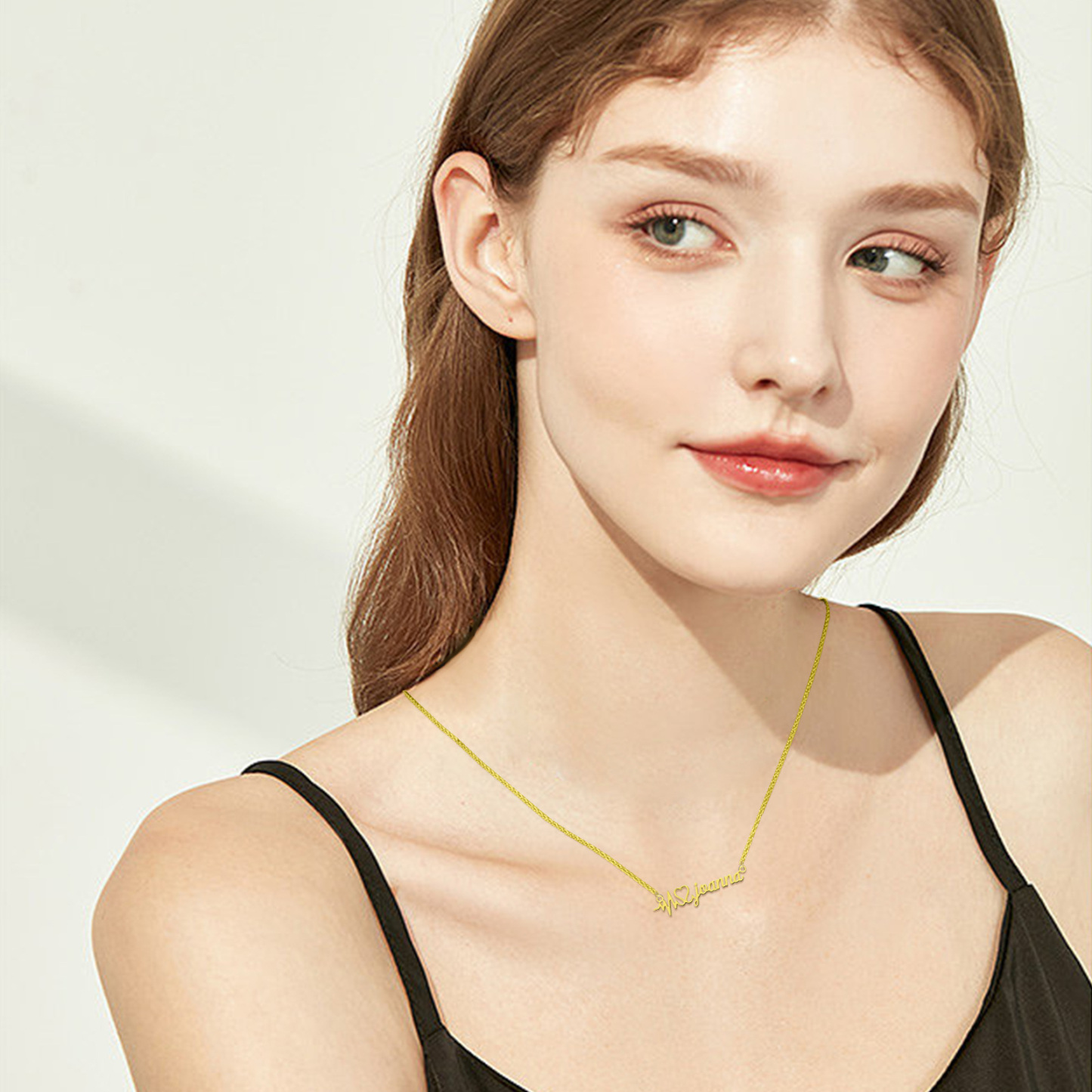 Exquisite Personalized Name Necklace in 14K Solid Gold-YAFEINI Personalized Jewelry