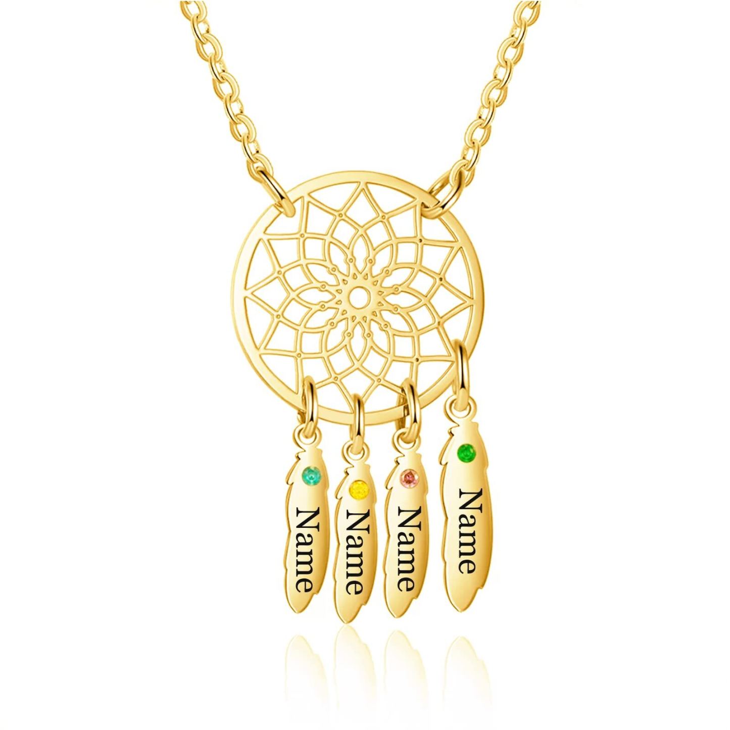 Devoted Companion Paw & Bone Pendant Necklace in 14K Solid Gold-YAFEINI Personalized Jewelry