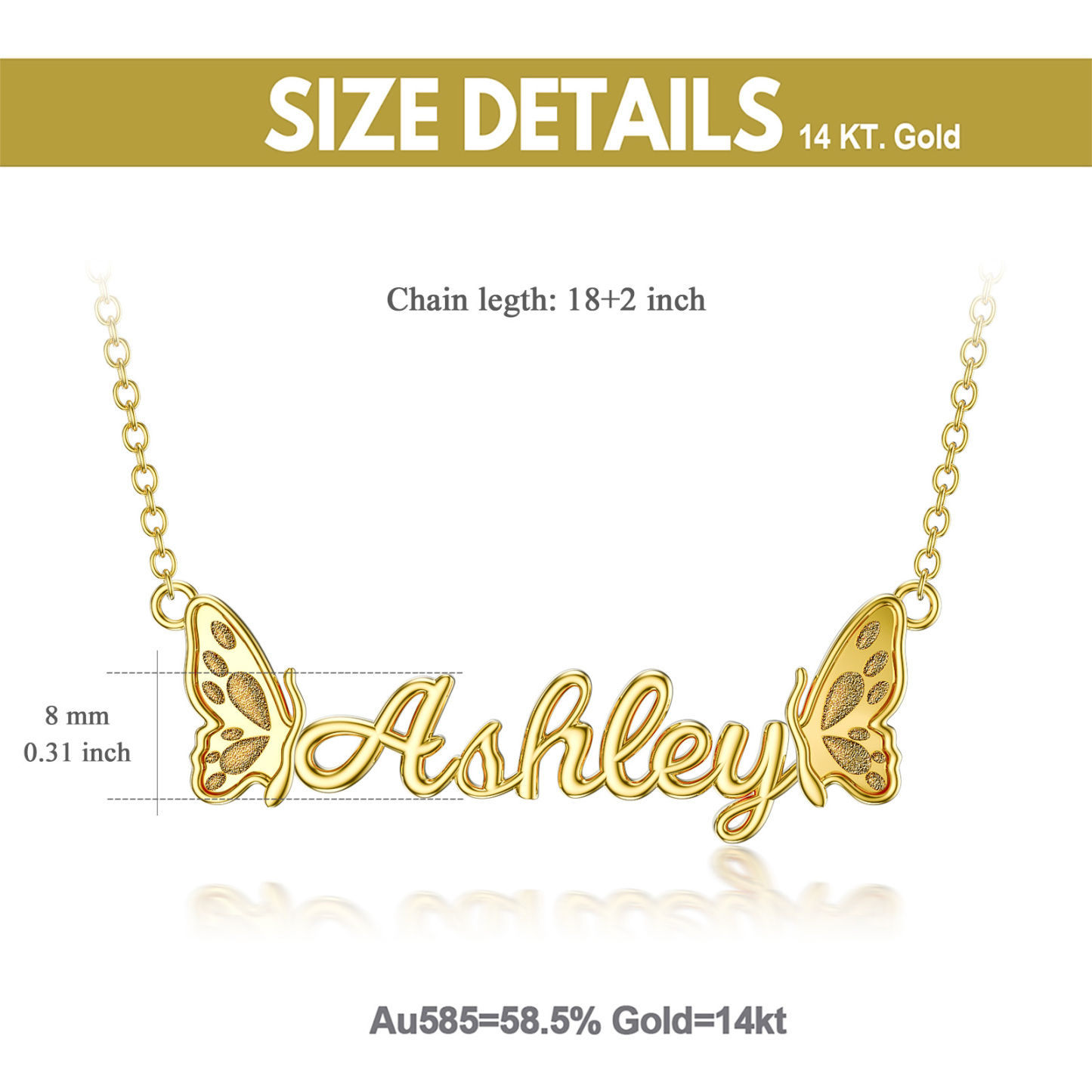 Elegant Circular Crystal Personalized Name Necklace in Gold Vermeil-YAFEINI Personalized Jewelry