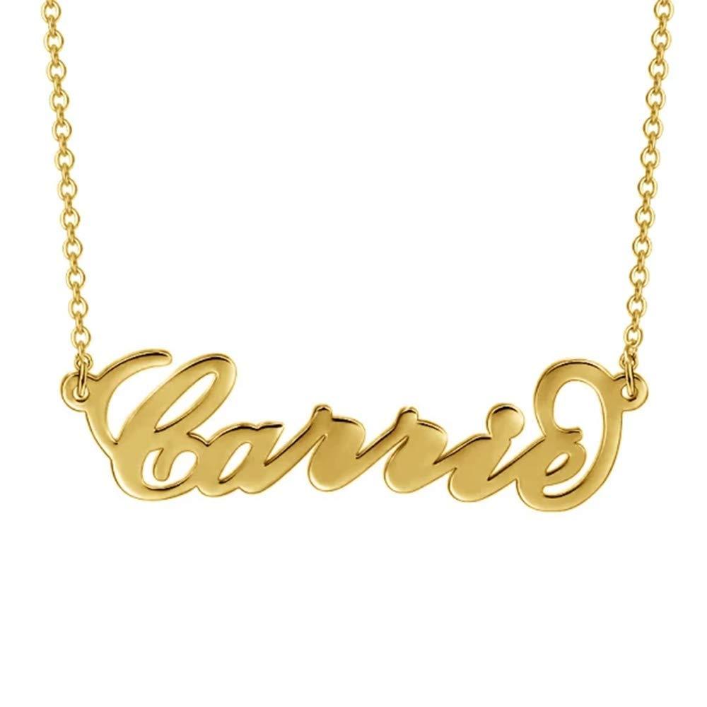 Elegant Personalized Name Pendant Necklace in Sterling Silver-YAFEINI Personalized Jewelry