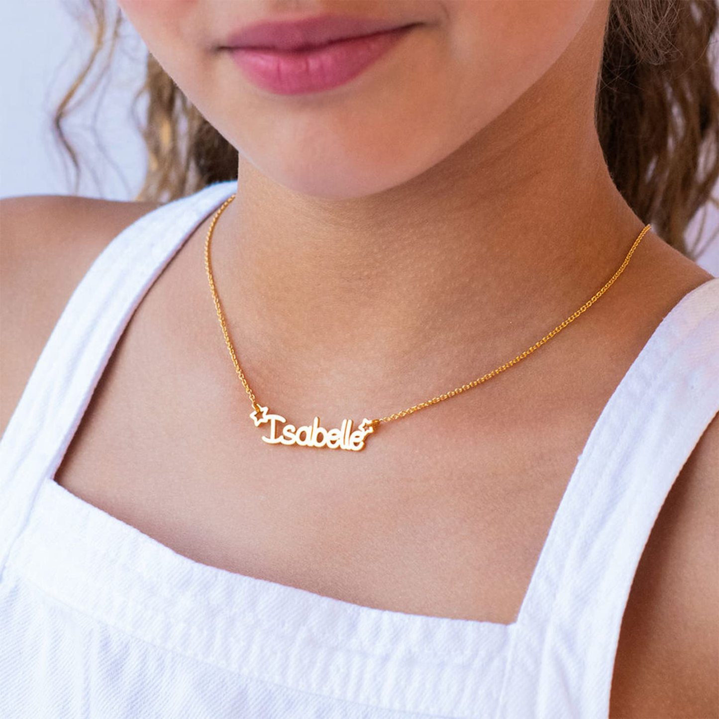 Elegant Personalized Name Heart Necklace in 14K Solid Gold-YAFEINI Personalized Jewelry