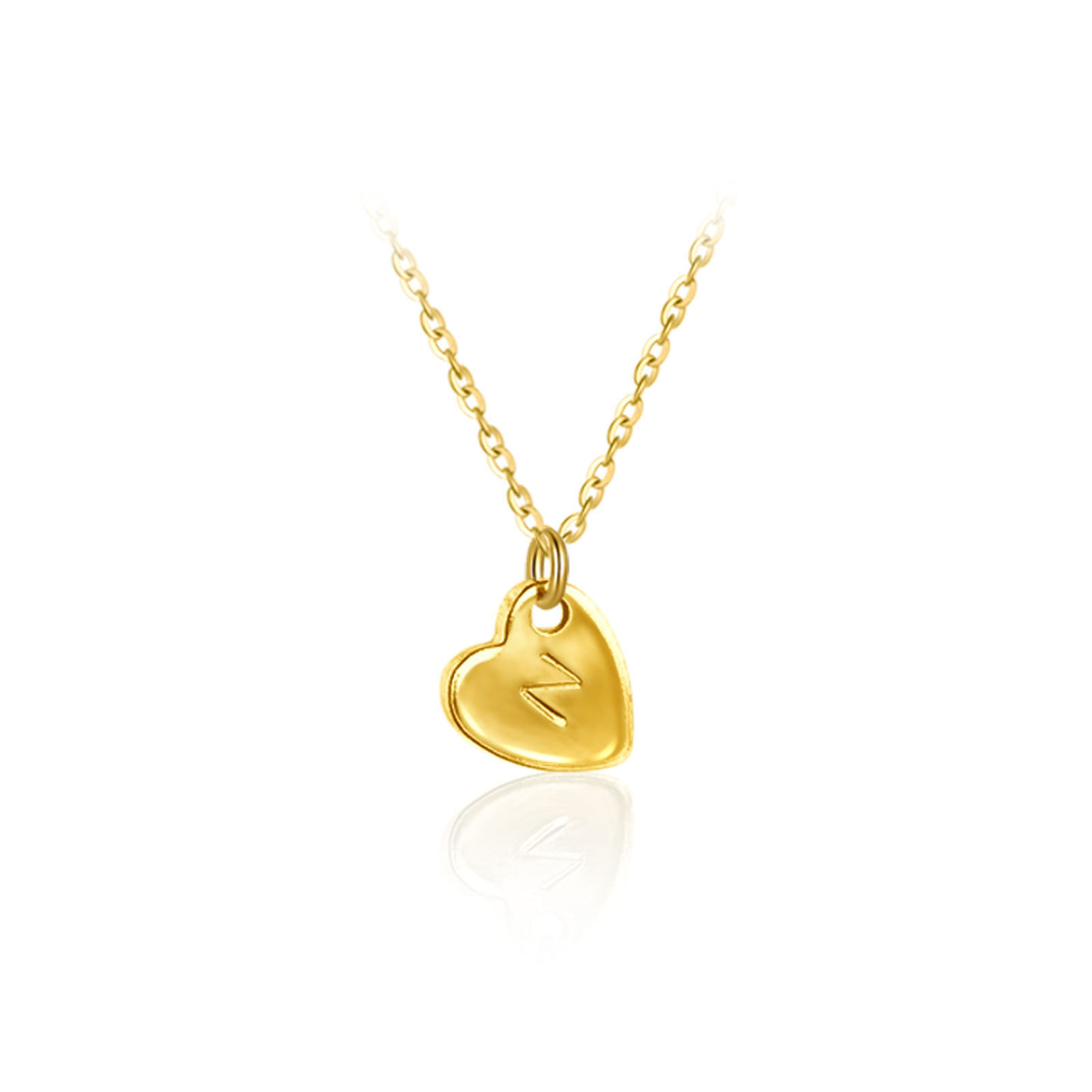 Personalized Charm Initial Necklace for Timeless Elegance in Gold Vermeil-YAFEINI Personalized Jewelry