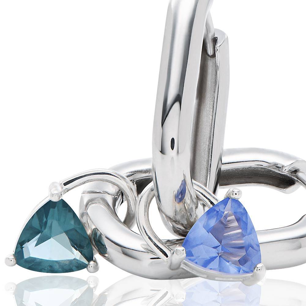 Aurora Luxe Stone Earrings in Sterling Silver
