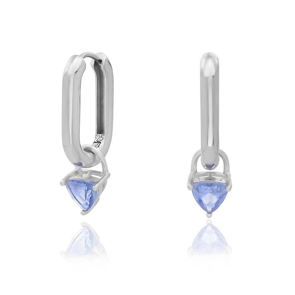 Aurora Luxe Stone Earrings in Sterling Silver