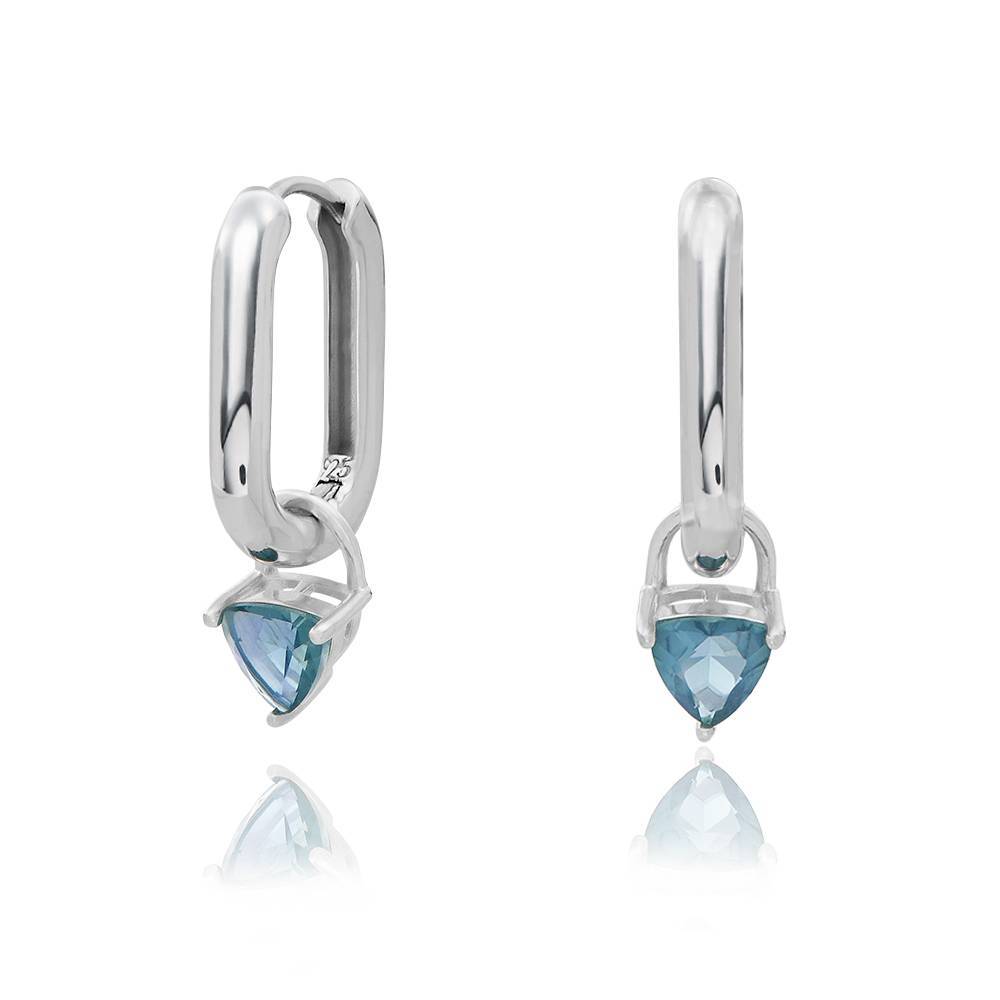 Aurora Luxe Stone Earrings in Sterling Silver
