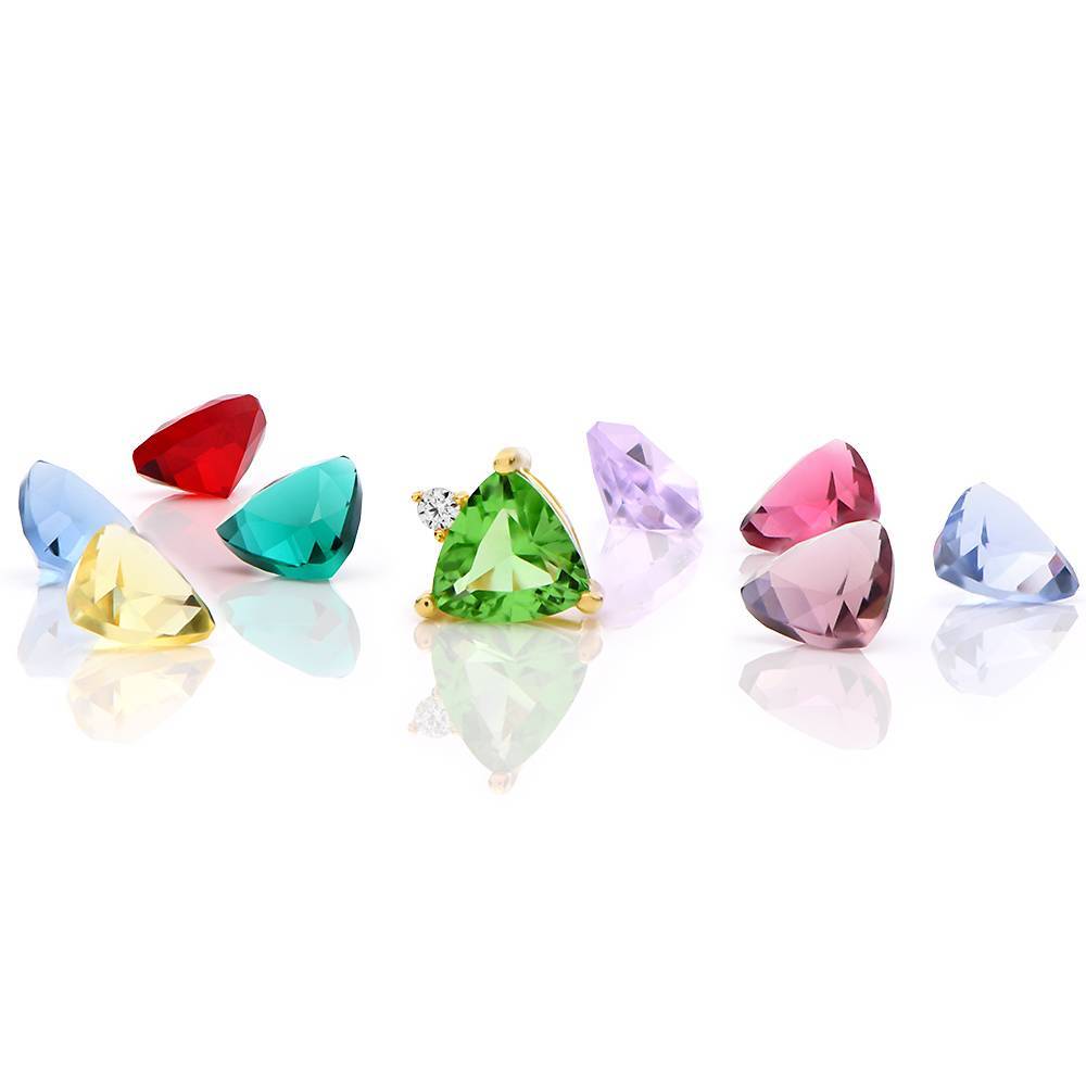 Dawn Birthstone Stud Earrings in Gold Vermeil