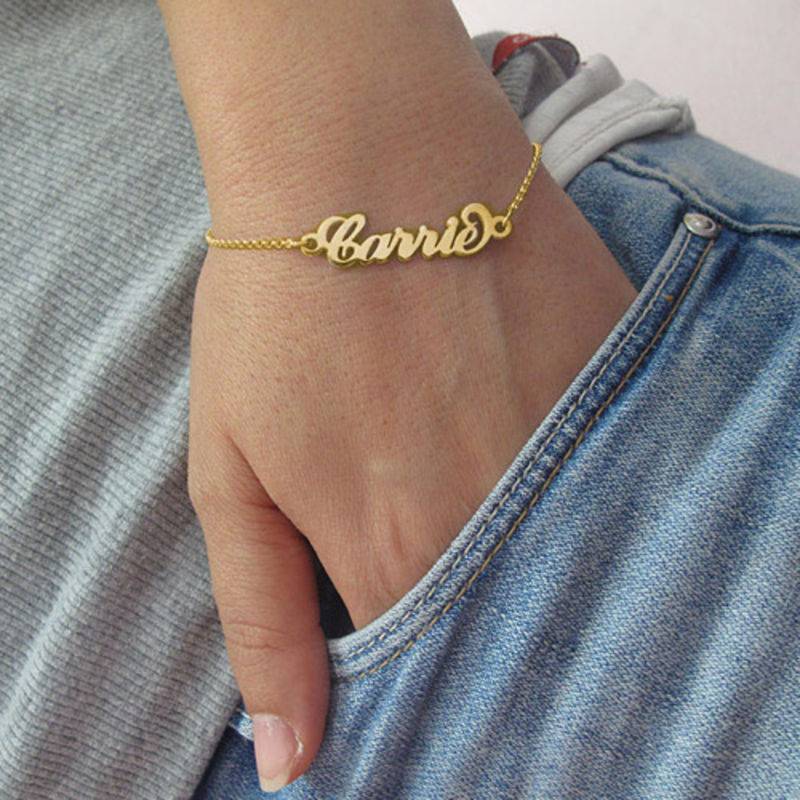 Eve Name Bracelet in Gold Vermeil