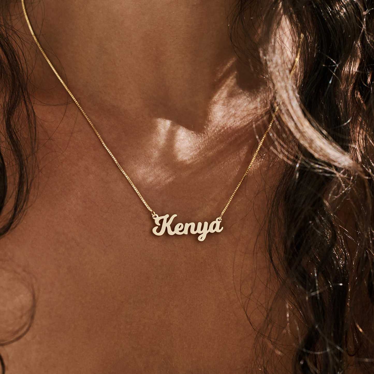 Dainty Signature Name Necklace in Sterling Silver