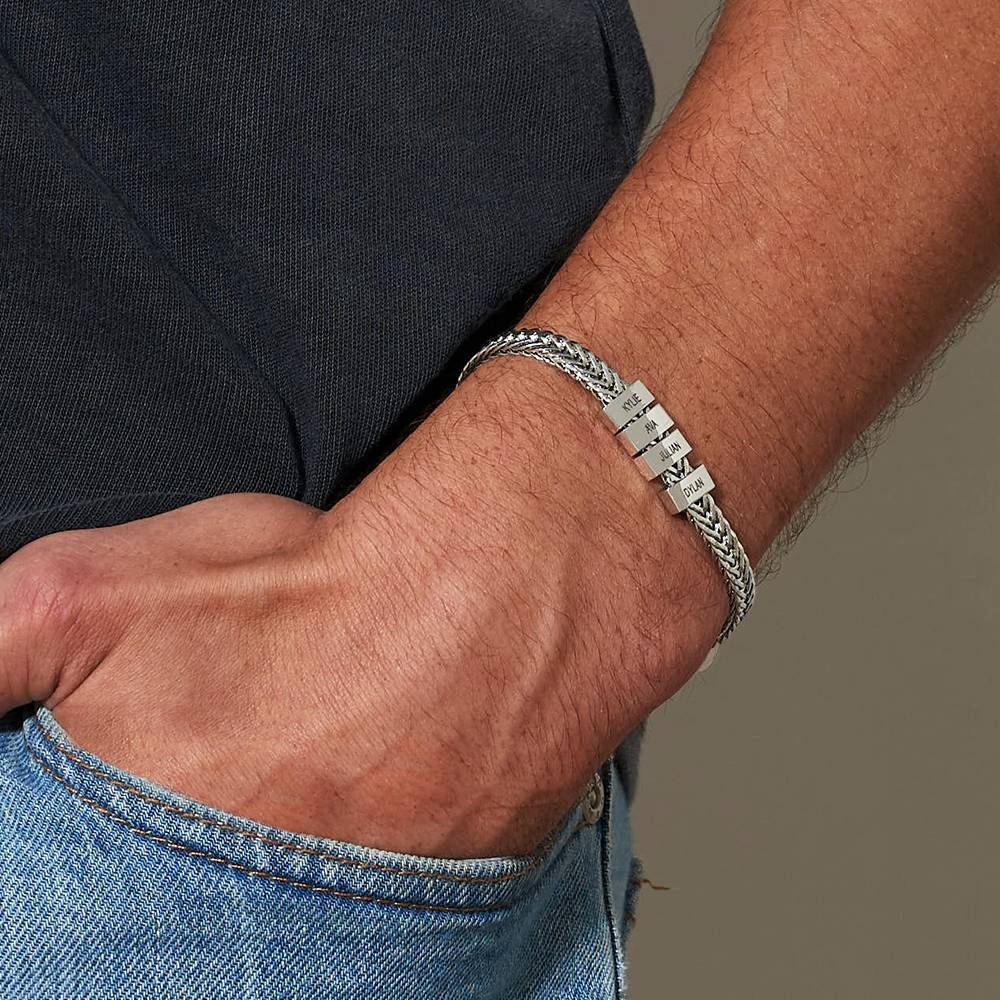Components Men's Beads Bracelet in Sterling Silver