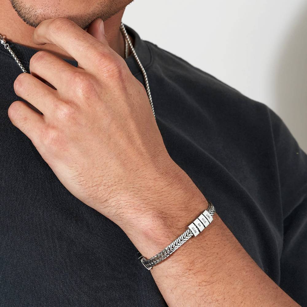 Components Men's Beads Bracelet in Sterling Silver