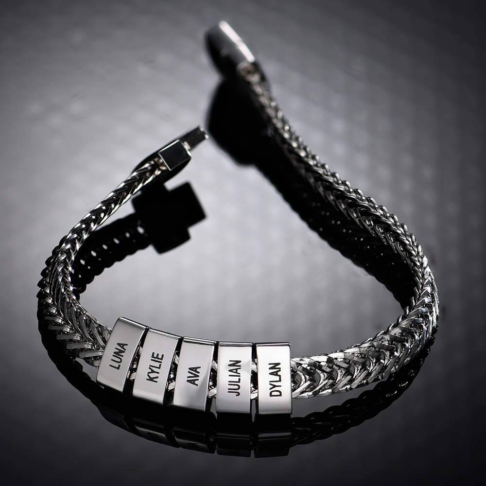 Components Men's Beads Bracelet in Sterling Silver