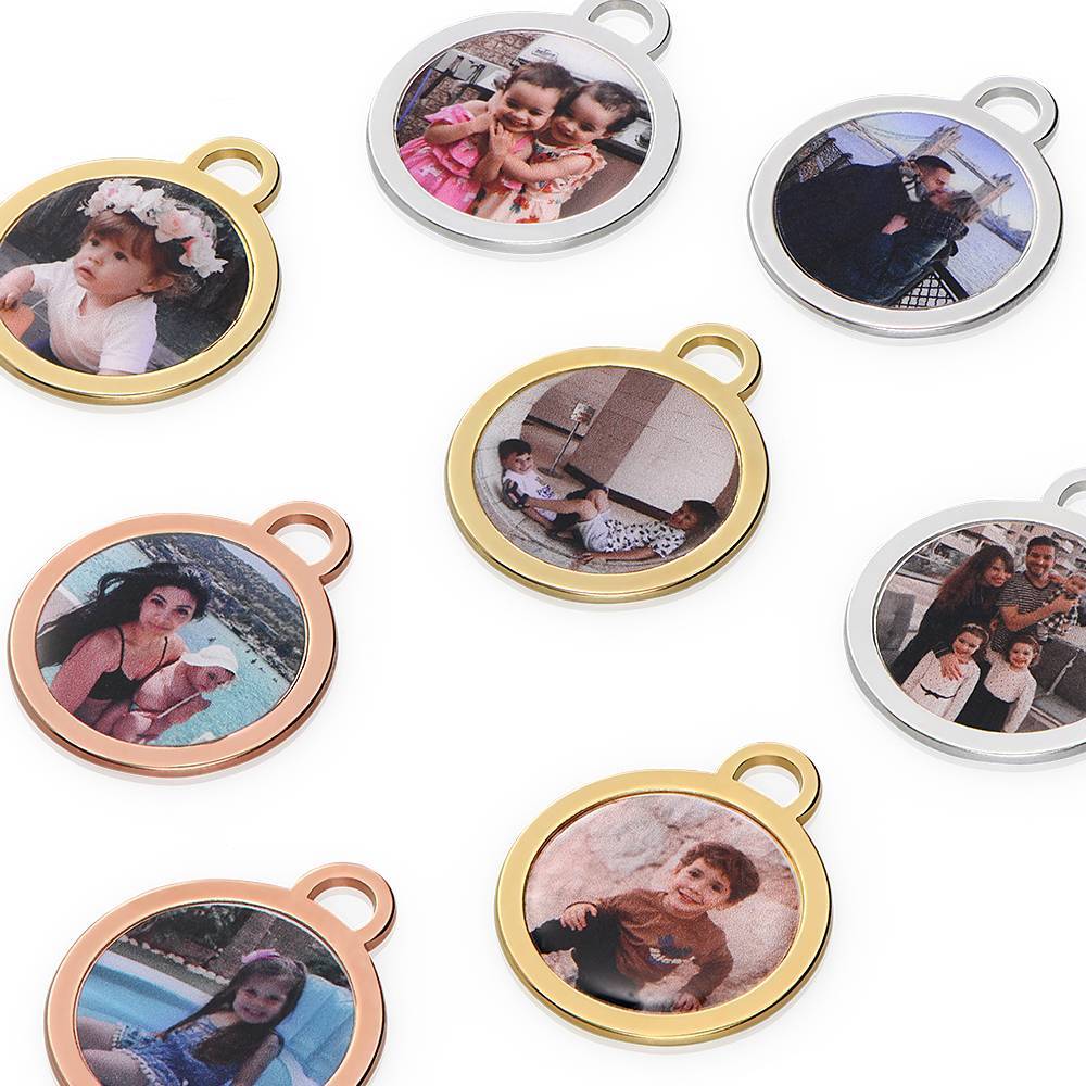 Forever Photo Pendant Necklace in Gold Plating