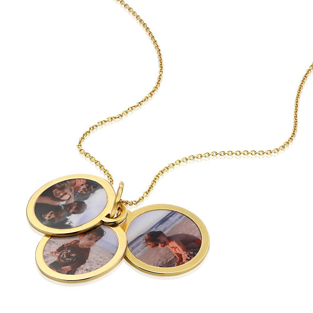 Forever Photo Pendant Necklace in Gold Plating