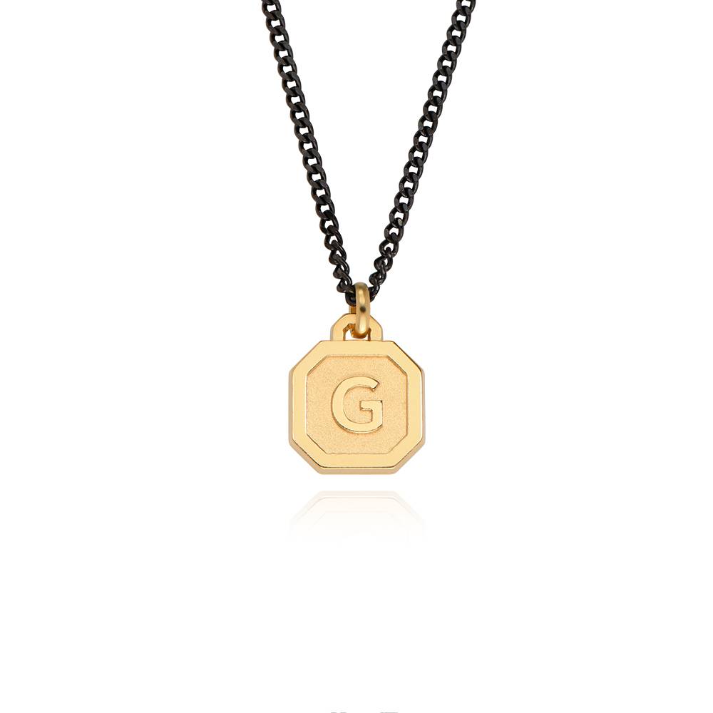 Heritage Initial Necklace for Men in 10K Gold