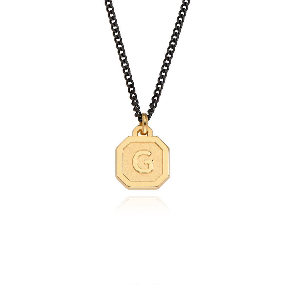 Heritage Initial Necklace for Men in 10K Gold