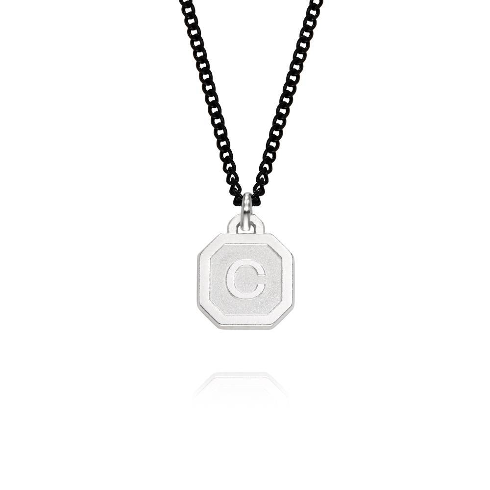 Heritage Initial Necklace for Men in Sterling Silver