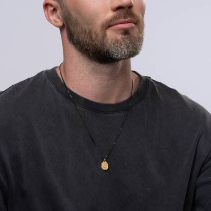 Heritage Initial Necklace for Men in 10K Gold