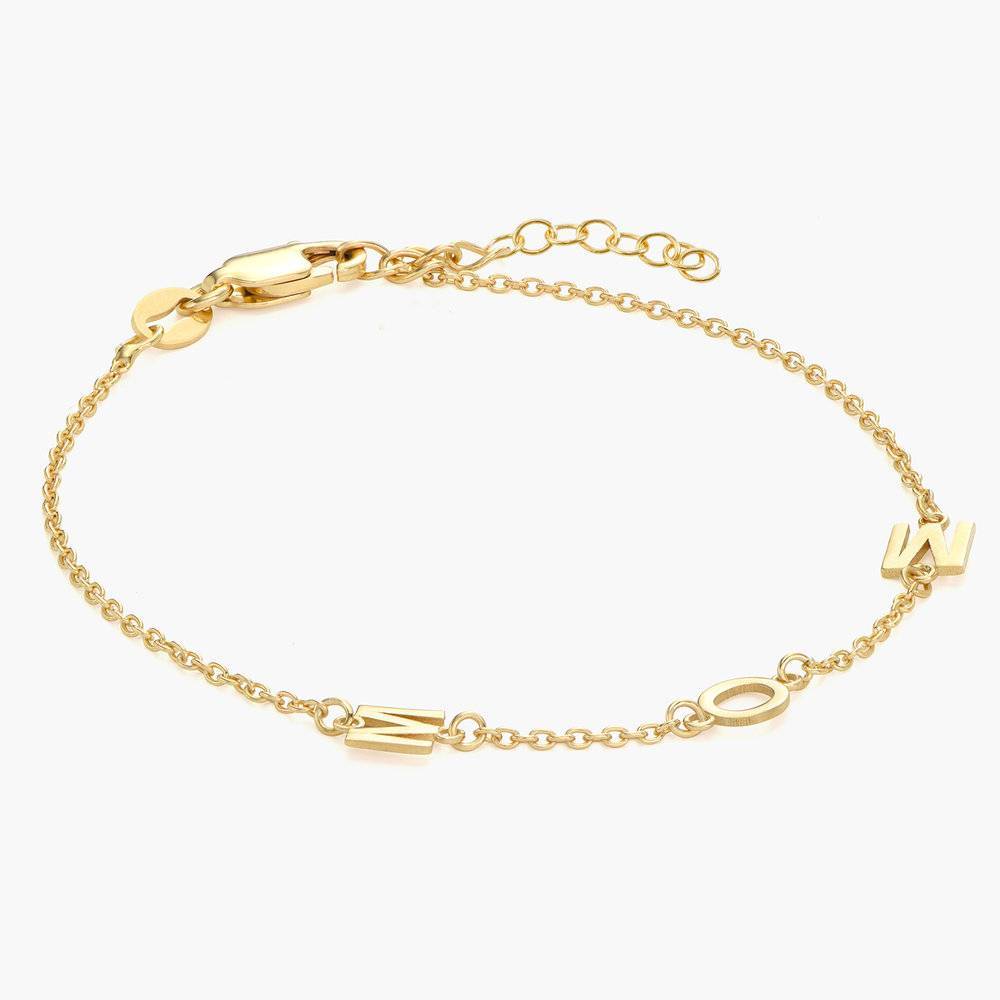 Mila Initial Bracelet/Anklet in Gold Vermeil