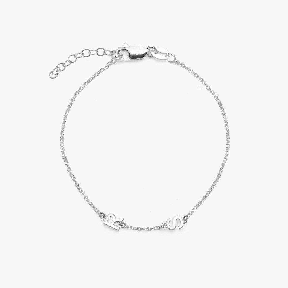 Mila Initial Bracelet/Anklet in Sterling Silver