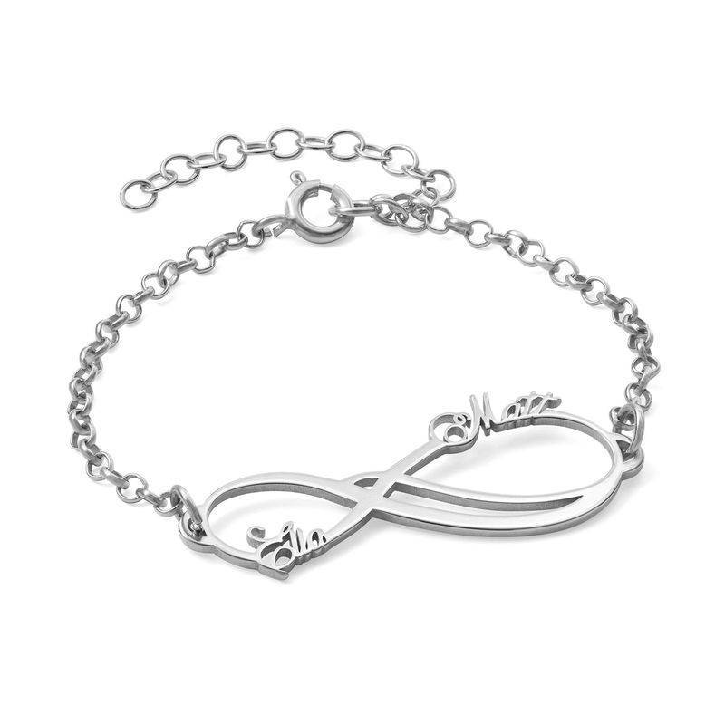 Limitless 2 Names Bracelet in Sterling Silver