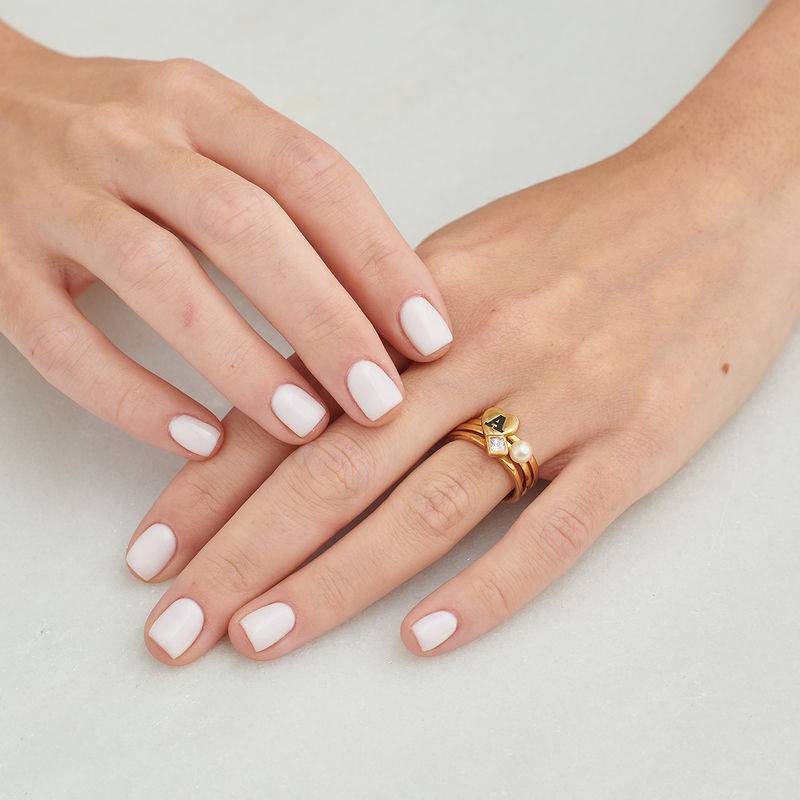 Initial Heart Ring in 10K Gold