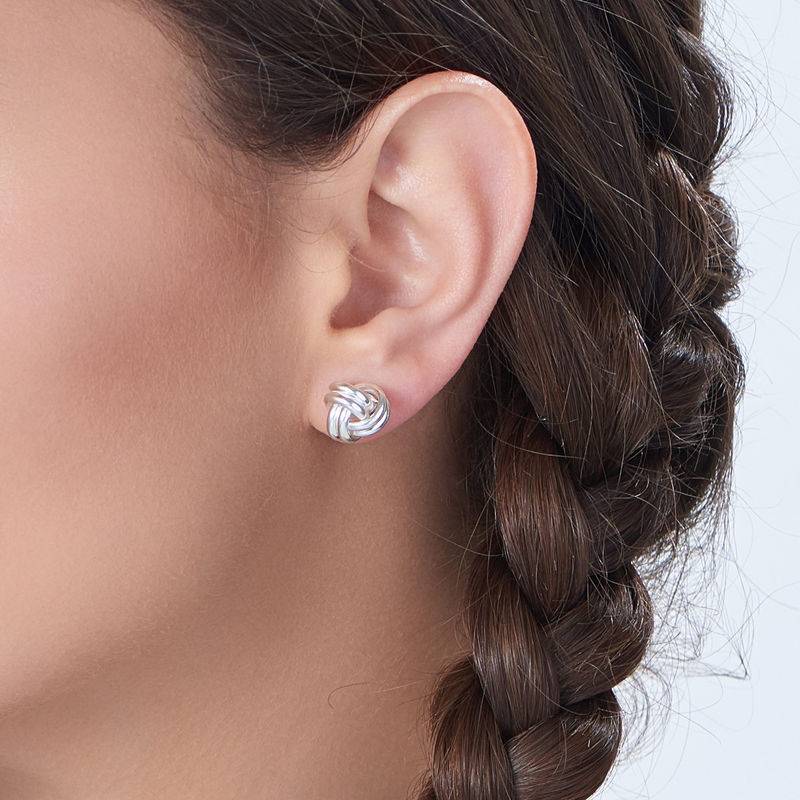 Love Knot Earrings in Sterling Silver