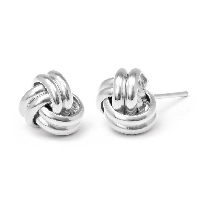 Love Knot Earrings in Sterling Silver