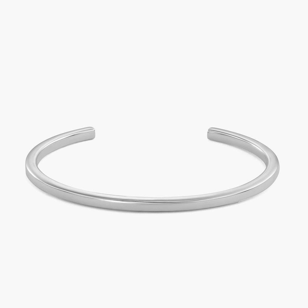 Chloe Custom Square Cuff Bracelet in Sterling Silver