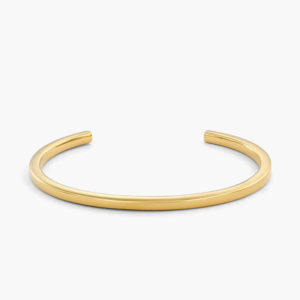 Chloe Custom Square Cuff Bracelet in Gold Vermeil