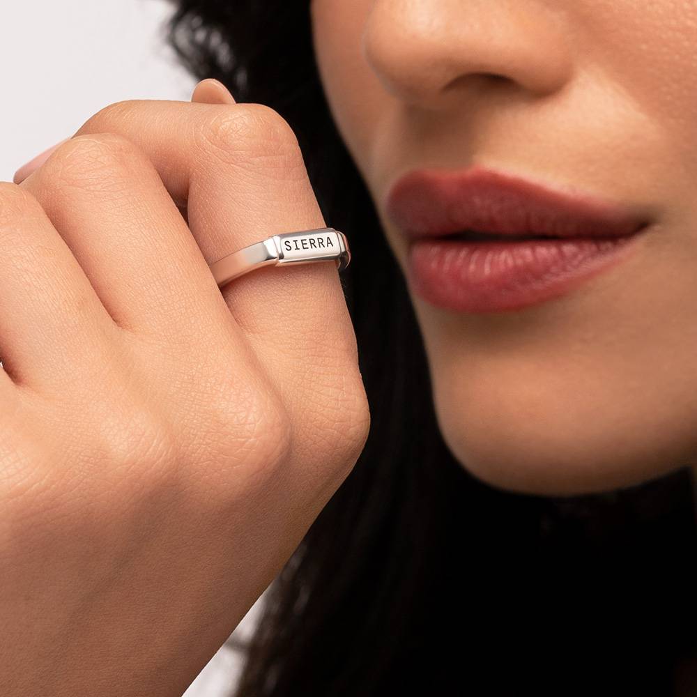 Novel Tube Ring in Sterling Silver
