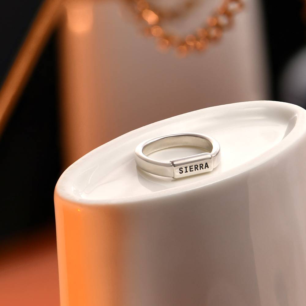 Novel Tube Ring in Sterling Silver