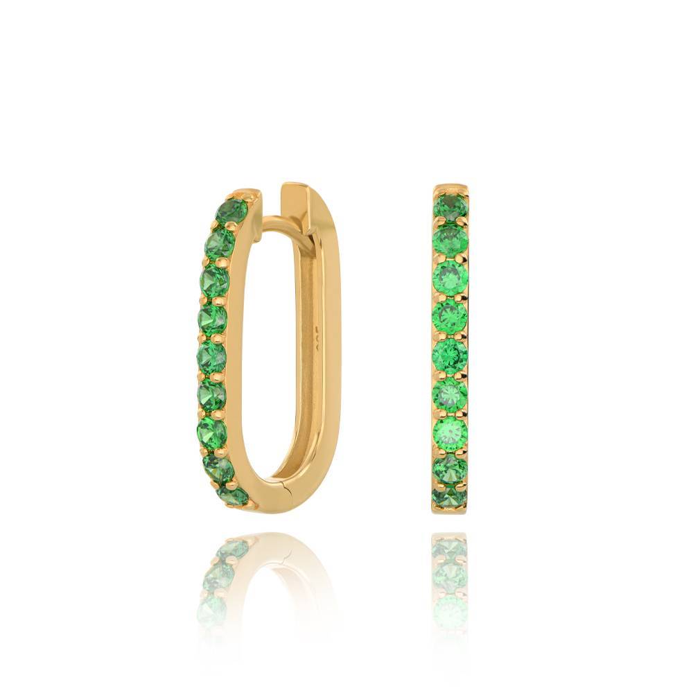 Stella CZ Huggies in Gold Vermeil