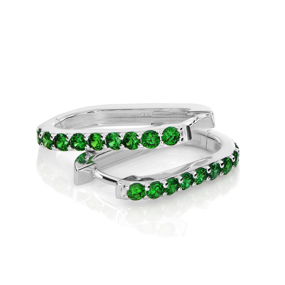 Stella CZ Huggies in Sterling Silver