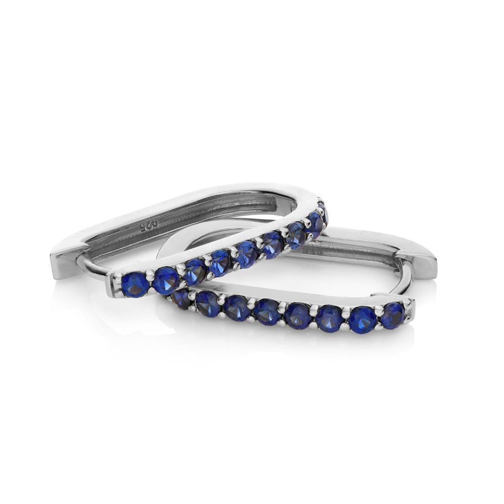 Stella CZ Huggies in Sterling Silver