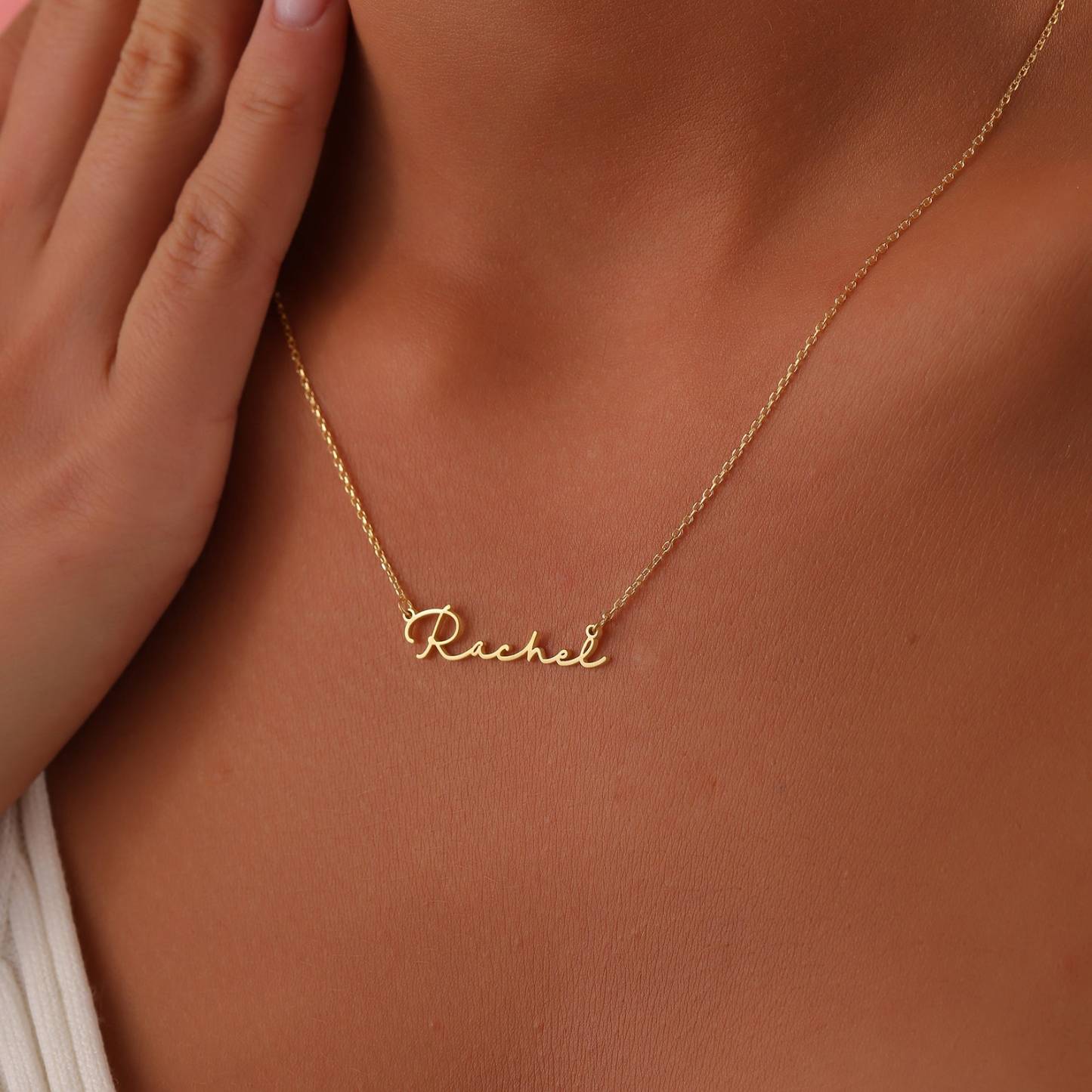 Mama Necklace,Nameplate Necklace in Sterling Silver