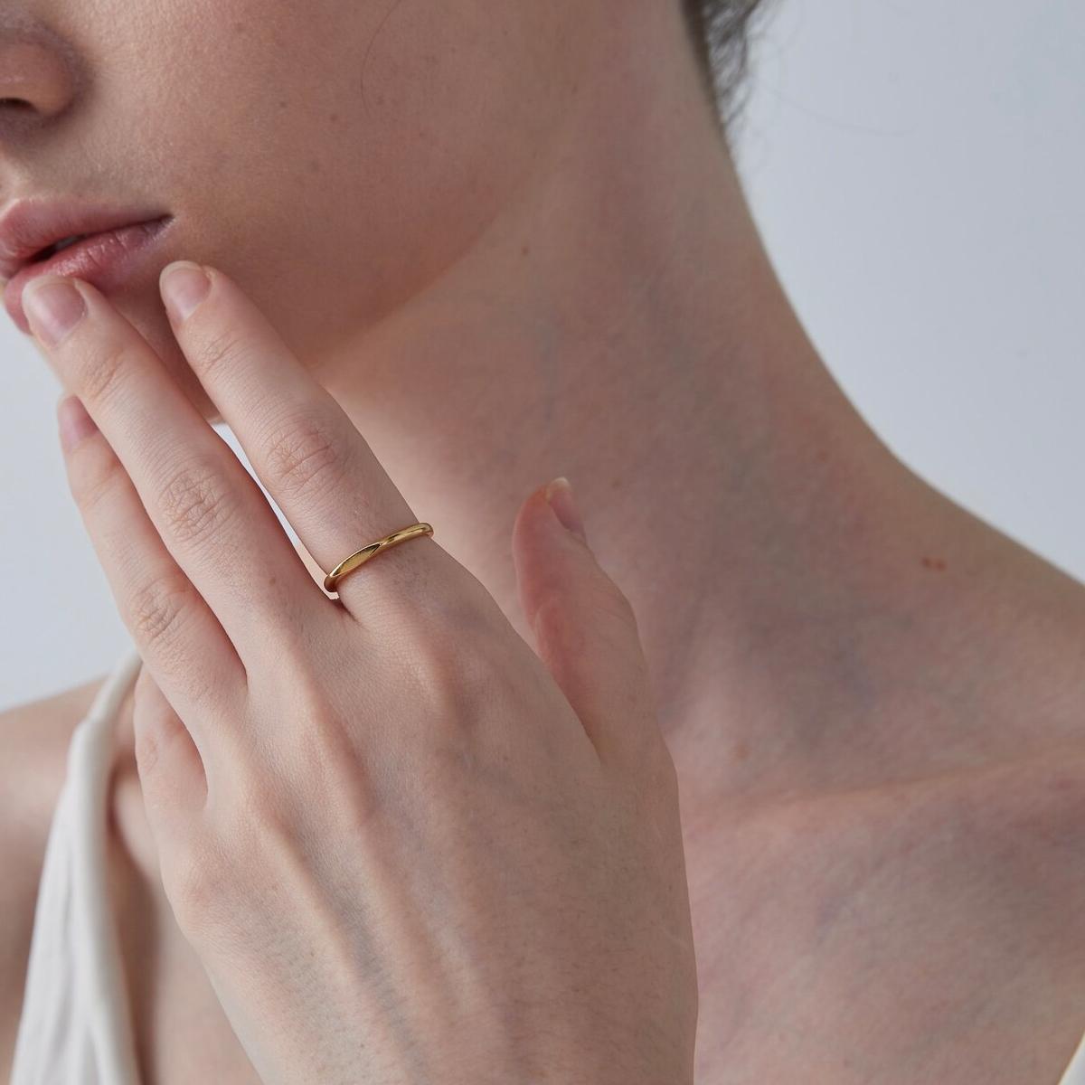 Custom Letter Stacking Couple Ring in Sterling Silver