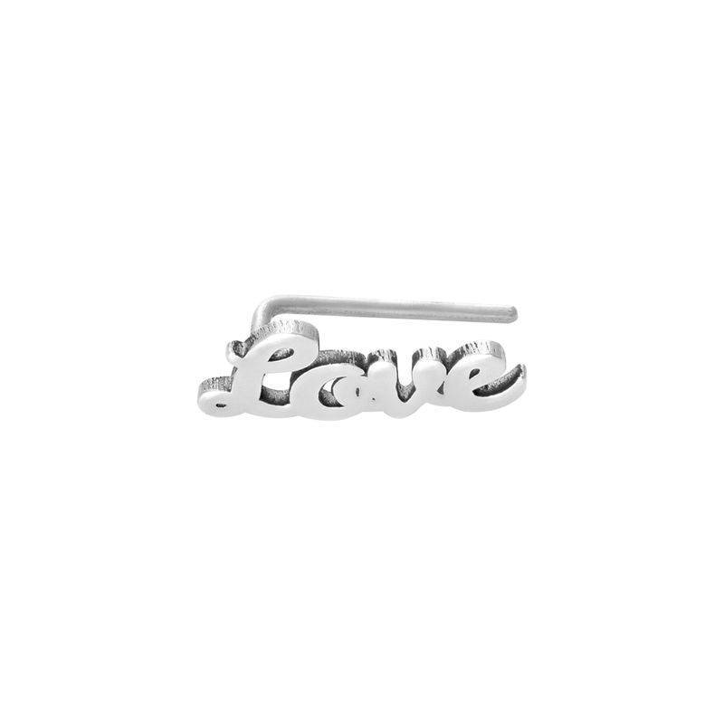 Personalized Climber Earrings in Sterling Silver