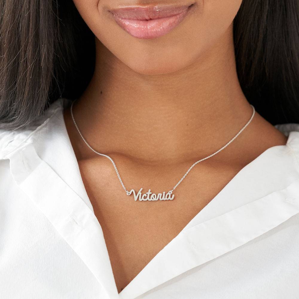 Personalized Cursive Name Necklace in Sterling Silver