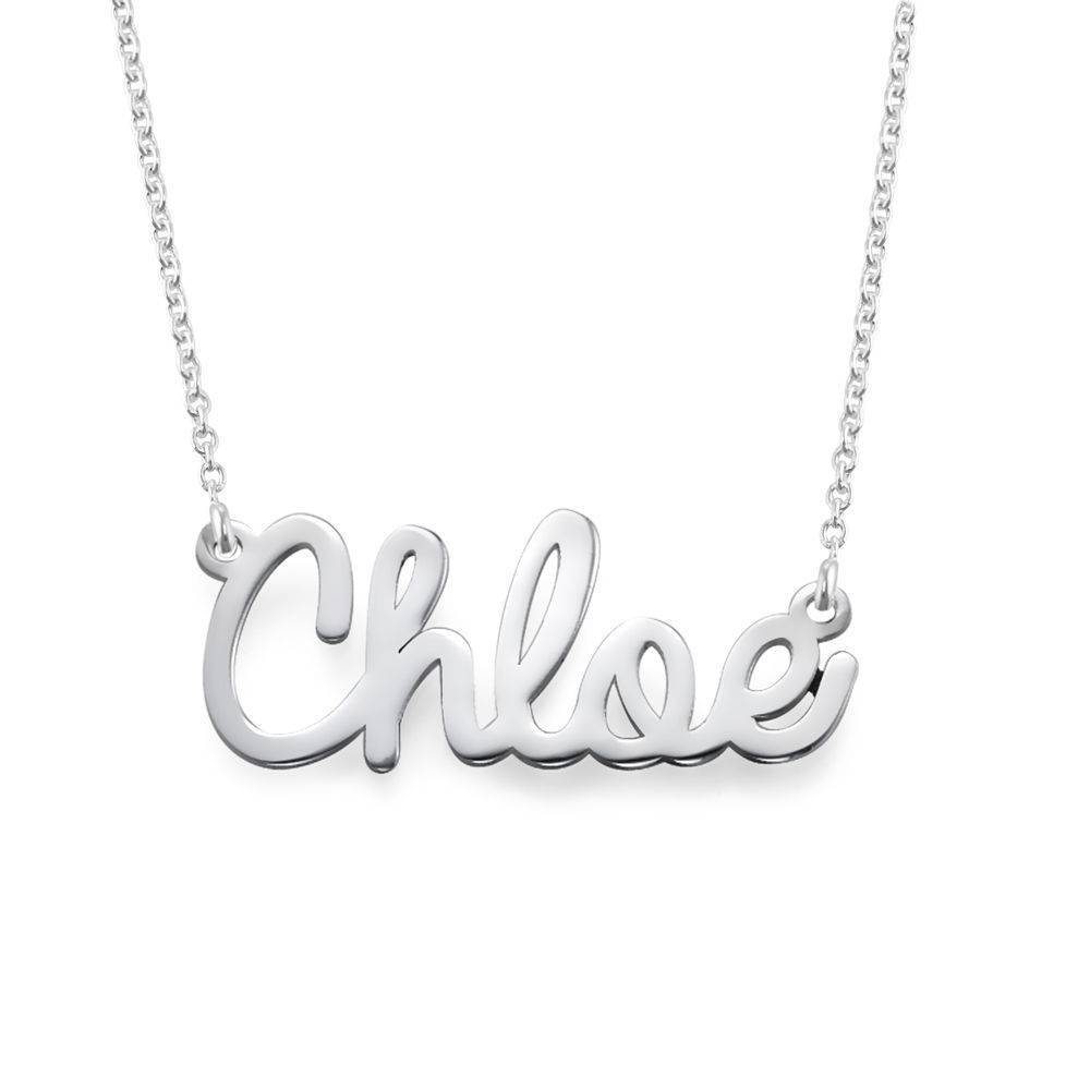 Personalized Cursive Name Necklace in Sterling Silver