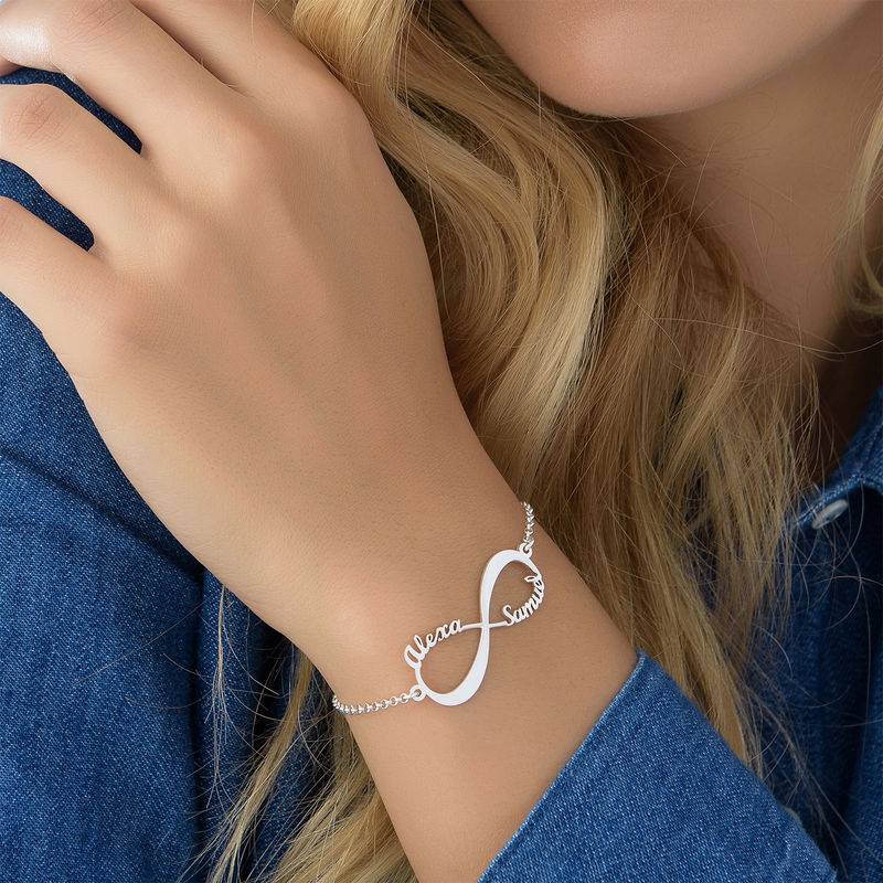 Personalized Infinity Name Bracelet in Sterling Silver