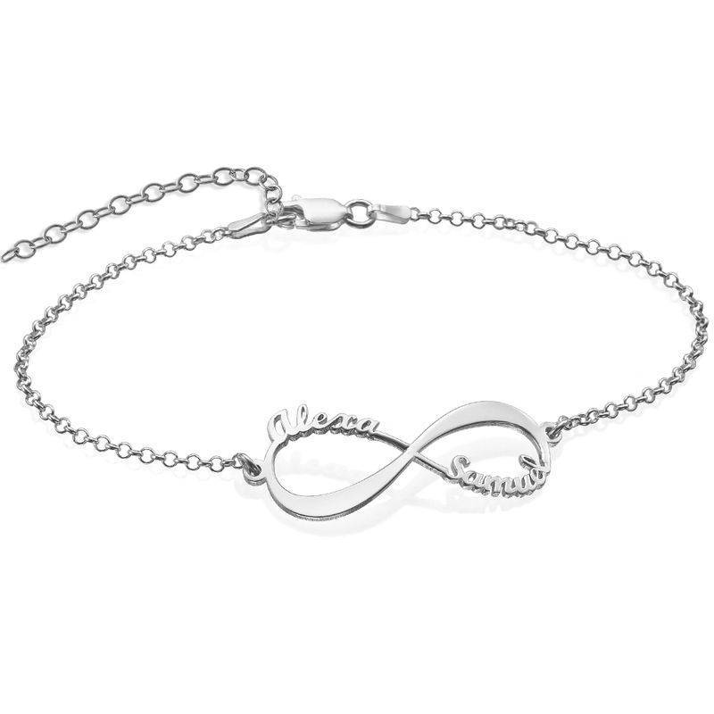 Personalized Infinity Name Bracelet in Sterling Silver