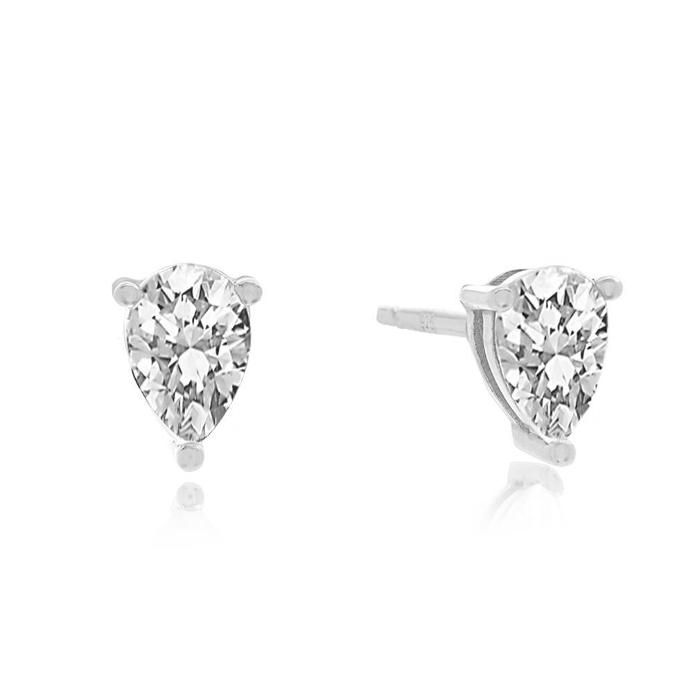 Sofia Triangle Stud Earrings in Sterling Silver