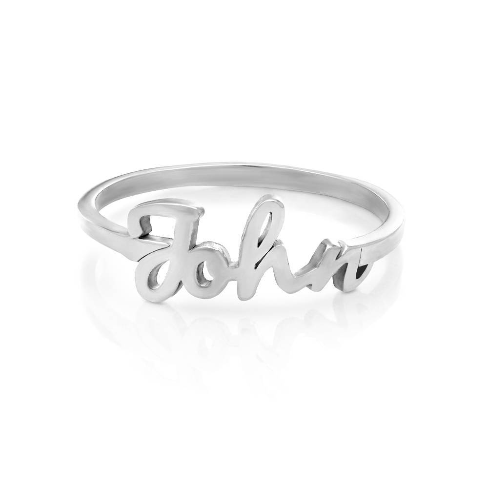 Script Name Ring in Sterling Silver